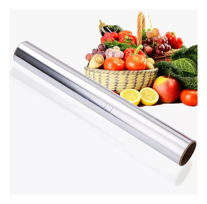 Papel Aluminio Para Cocina Hornear Hogar Alusa Foil 30cmx10m