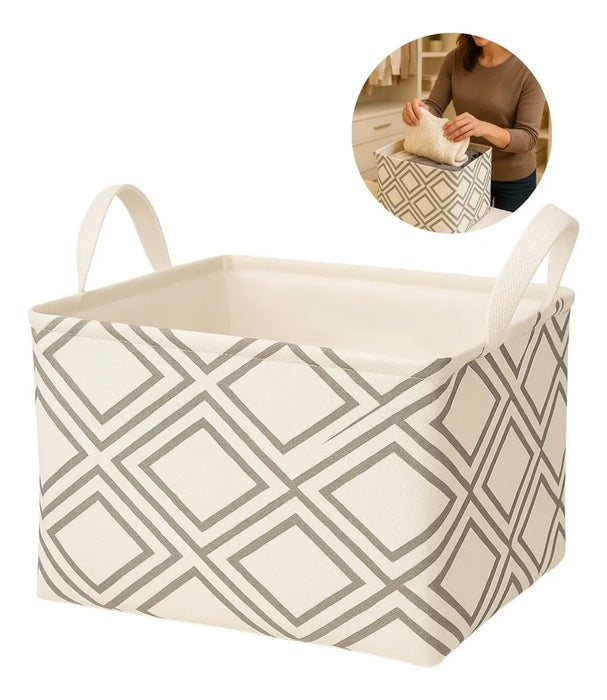 Canasto De Ropa Cesta Organizador Plegable 30x24 Cesta