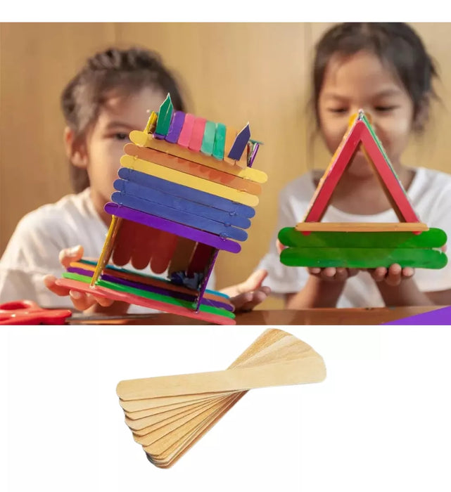Baja Lenguas Madera 100 Unidades Paletas Depilacion Medica