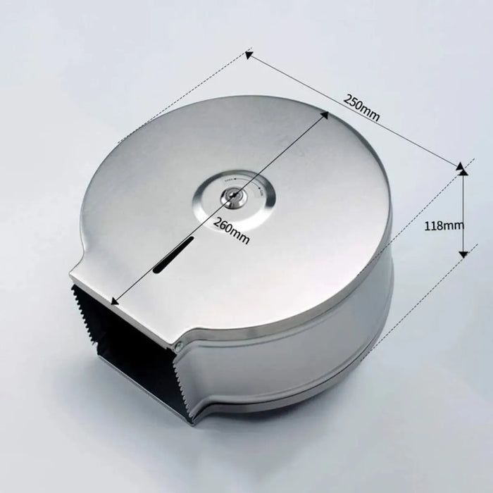 Dispensador Papel Higienico Acero Inoxidable Con Llave 500mt