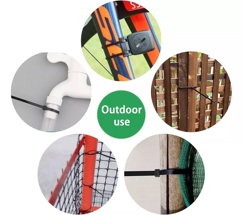 100 Amarra Plastica Multiusos Para Cable Nylon 100mm X 2.5mm