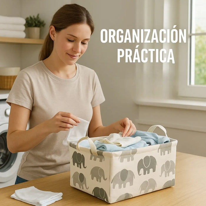 Cesta Plegable De Lavandería Infantil Canasto Ropa