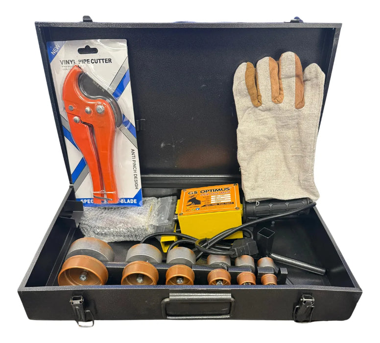 Set Maquina Termofusora Termofusionadora Ppr 20/63mm 1600w