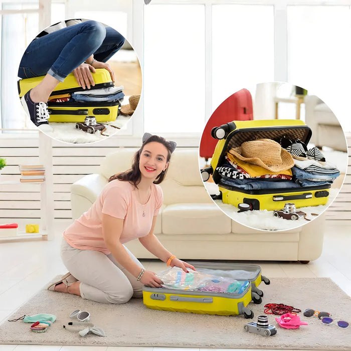 X5 Bolsas Vacio Compresion Bolsa Guardar Ropa 70x100 + Bomba