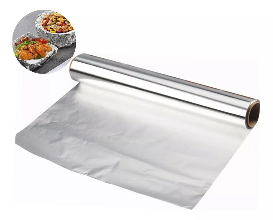 Papel Aluminio Para Cocina Hornear Hogar Alusa Foil 30cmx10m