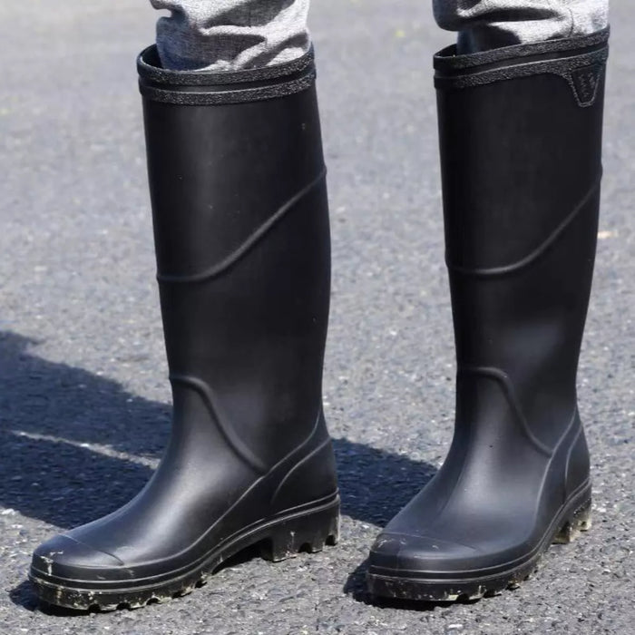 Bota Agua Cubre Botas Calzado Impermeable Para Lluvia Negro