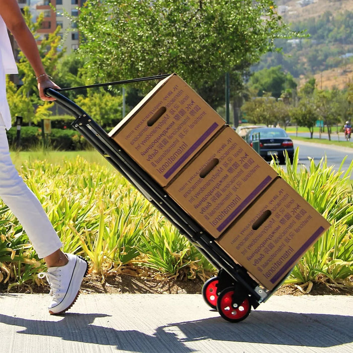Yegua Carro Mano De Carga Plegable Escalera 3 Peldaños 2en1