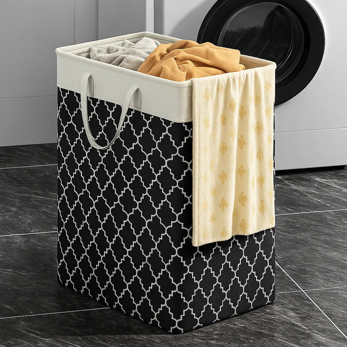 Cesta Ropa 75l Grande Lavandería Canasto Plegable 60x41x31