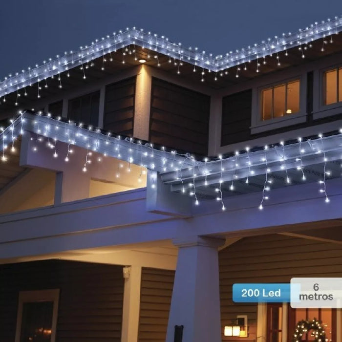 Cascada Luces Guirnalda Luces Cortina Led Navidad 200leds