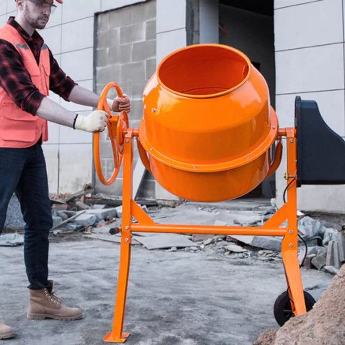 Betonera Electrica Trompo Mezclador De Concreto 200 Litros