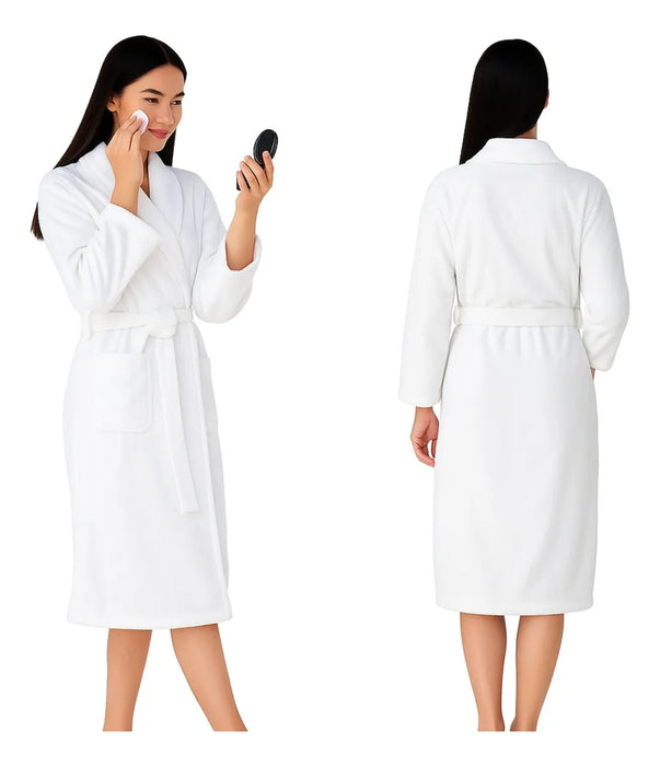 Bata De Baño Unisex Talla Unica Algodón Mujer Camisón Hombre