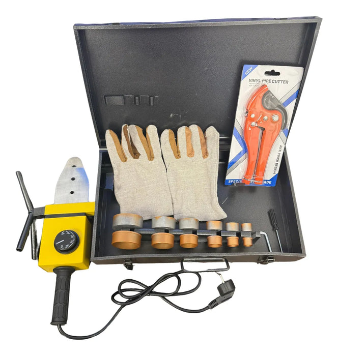 Set Maquina Termofusora Termofusionadora Ppr 20/63mm 1600w