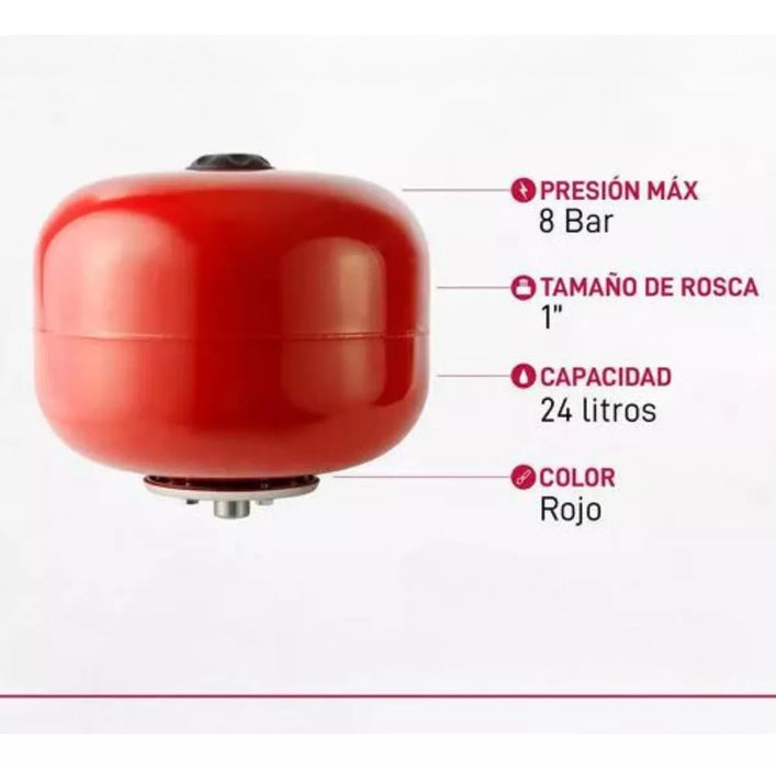 Kit Estanque Hidroneumatico 24 Lt Presostato Hidropack