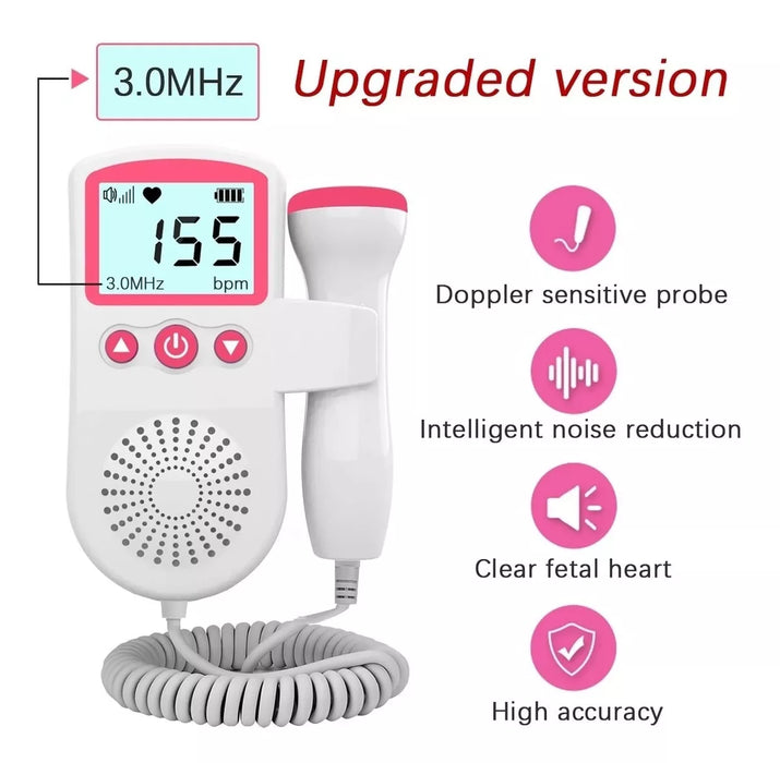 -+ Doppler Monitor Cardiaco Fetal Doppler Fetal