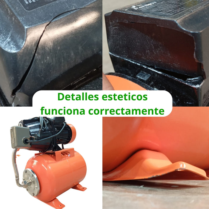 Bomba De Agua Hidropack 1200 W Kit Hidroneumatico 24L usados con detalles esteticos