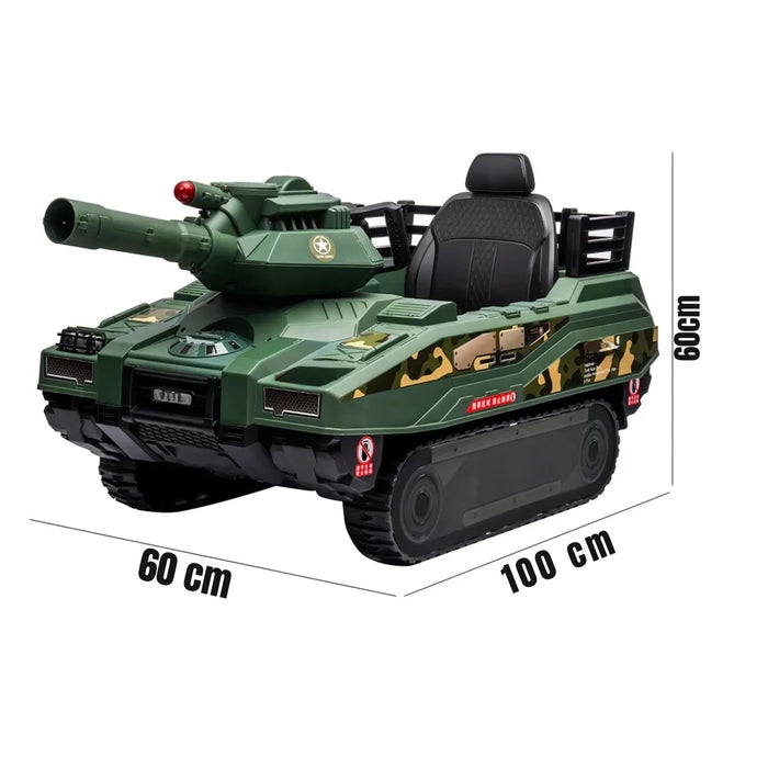 Auto Tanque Montable Eléctrico Rotación 360 Sonido Contol
