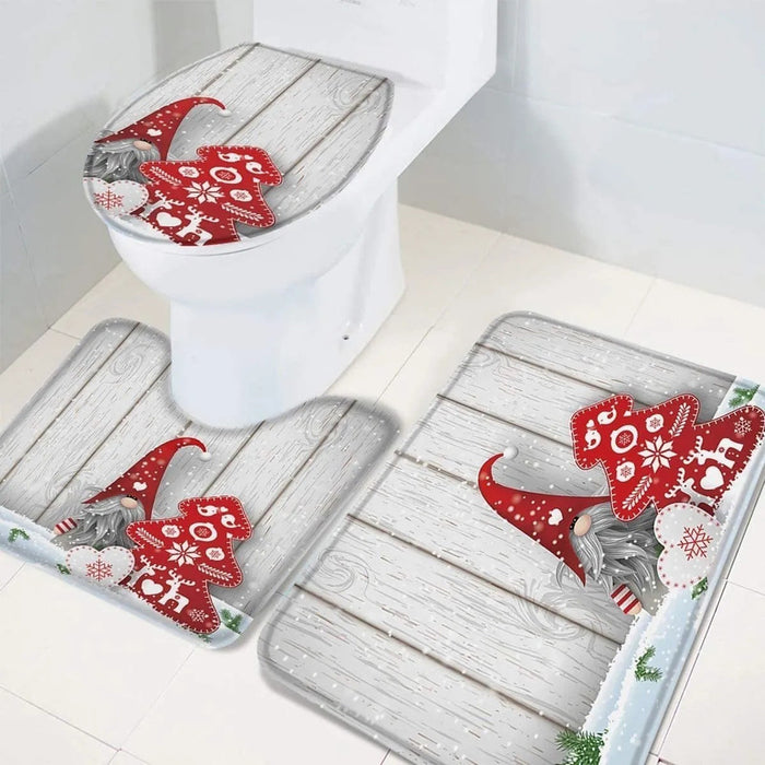 Alfombra Piso De Baño Alfombra Para Baño Antideslizante 3pcs