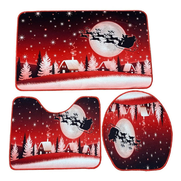 Alfombra Piso De Baño Alfombra Para Baño Antideslizante 3pcs