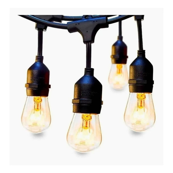 Soquete Guirnalda Soquete Exterior Luces Guirnalda Cadena 5m