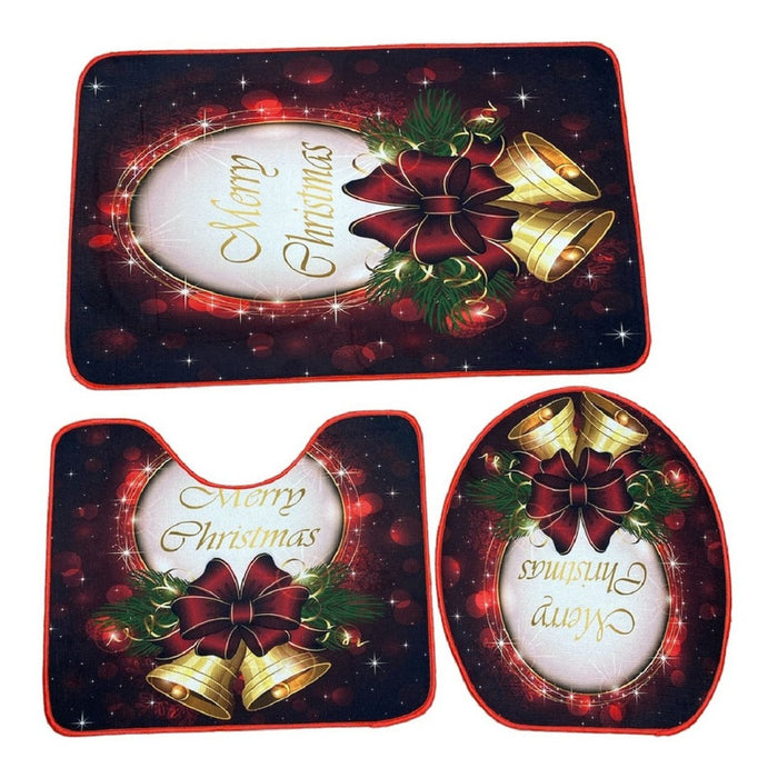 Alfombra Piso De Baño Alfombra Para Baño Antideslizante 3pcs