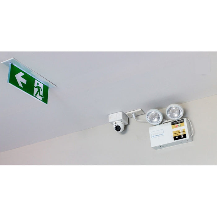 Lampara Emergencia Luz Led 2 Focos Recargable Automatica 220