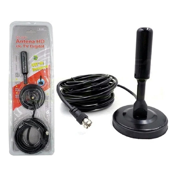 Antena Tv Antena Hd Interior Antena C/ Coaxial Antena Tv Hd