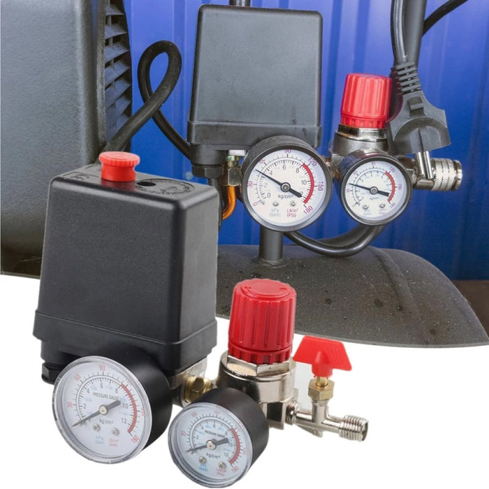Compresor Aire Valvula Presion 180psi Interruptor Regulador