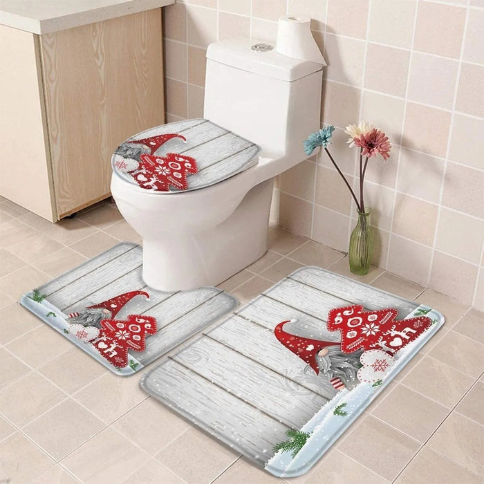 Alfombra Piso De Baño Alfombra Para Baño Antideslizante 3pcs