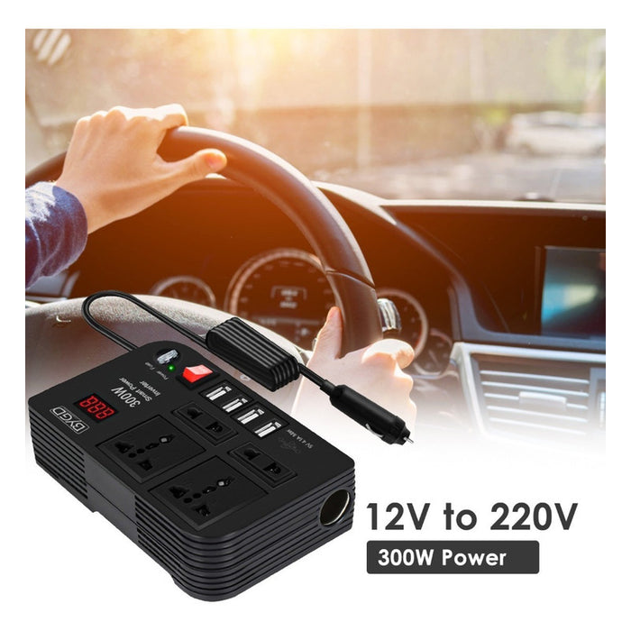Convertidor Corriente 12v 220v Inversor De Voltaje Auto 300w