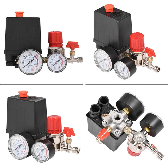 Compresor Aire Valvula Presion 180psi Interruptor Regulador